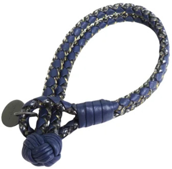 Tweedehands Marineblauw Leren Bottega Veneta Armband Bottega Veneta Vintage , Blue , Dames - ONE Size