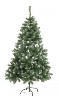 Tweedekans kerstboom/kunstboom - besneeuwd - 120 cm - Kunstkerstboom Groen