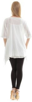 Tweedelige oversized top Wit - S