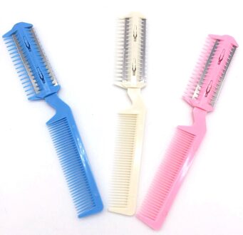 Tweeërlei Gebruik Huisdier Hond Kam Staal Tondeuse Kam Rvs Streep Grooming Kam Vergieten Haar Cleaning Grooming Tool #800