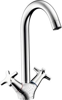Tweegreeps Keukenkraan Mysport Chroom