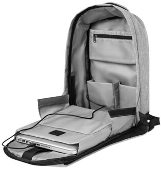 Tweekleurige rugzak berlijn Grijs - One size