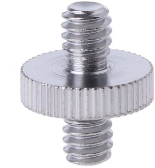 Tweekoppige 1/4 "Man Schroefdraad Convert Adapter Voor Camera Statief Balhoofd