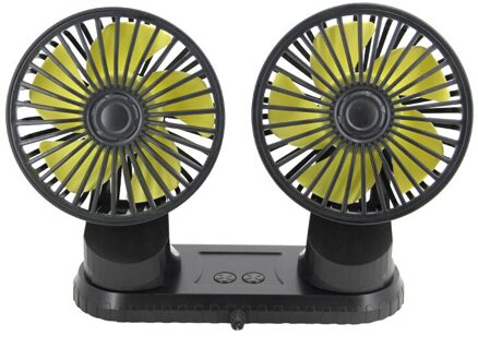 Tweekoppige Auto Fan Usb Tuyere Creatieve Auto Accessoires Aire Acondicionado Portatil Para Automovil Auto Ventilador Cooling Fan