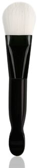 Tweekoppige Masker Make-Up Borstel Met Scoop Zachte Haar Masker Borstel Beauty Tools Tweekoppige Masker Borstel zwart