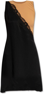 Tweelaagse jurk MM6 Maison Margiela , Black , Dames - M,S