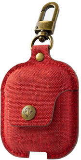 TwelveSouth AirSnap Charging Case for AirPods - Twill scarlet red