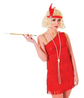 Twenties dames jurkje robijn rood