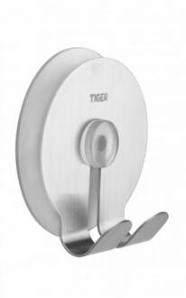 Twin Haak - RVS Geborsteld