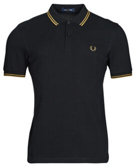 Twin Tipped Polo Heren zwart - bruin - L