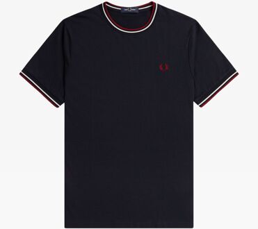 Twin Tipped Shirt Heren navy - wit - rood