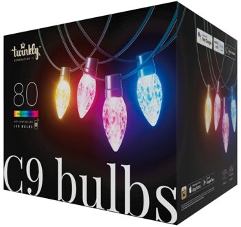 Twinkly C9 Lampen - 24,4m - Groene Kabel