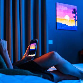 Twinkly RGB zwart IP20 1 uitbreiding