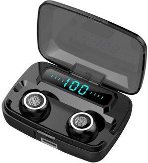Twins Oortelefoon Met Led Digitale Display Touch 5.0 IPX5 Waterdichte Sport Headset Waterdichte Bluetooth Headset Voor Sport