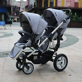 Twins Stroller Baby Stroller BB Double Front And Rear Car Light Folding Baby Child Car For Twins