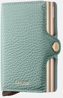 Twinwallet pasjeshouder pebble sea green Groen