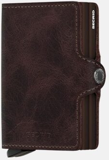 Twinwallet Portemonnee Bruin