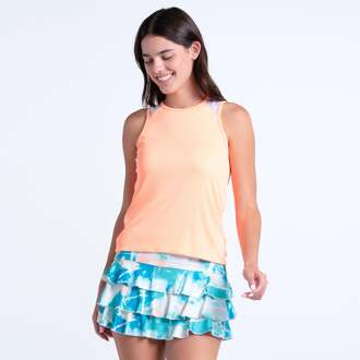 Twist Back Rib Tanktop Dames abrikoos - XL