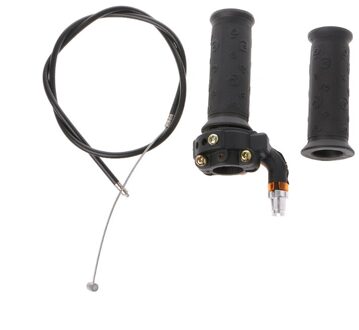 Twist Gasklep Gaspedaal Grip + Kabel Voor 47cc 49cc Mini Dirt Bike Quad Pocket