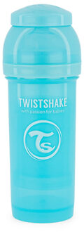 Twist shake Drinkfles anti-koliek 260 ml pastel blauw - 260ml-350ml