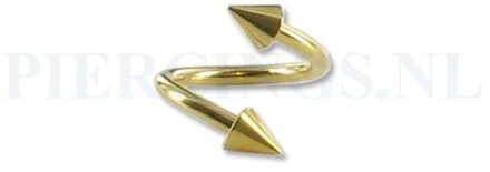 Twister 1.2 mm goud kleur spikes M