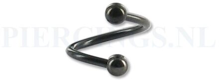 Twister 1.2 mm zwart 10 mm