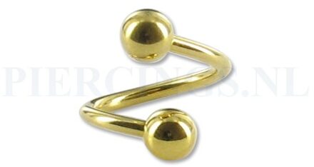 Twister 1.6 mm goud kleur L
