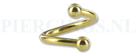 Twister 1.6 mm goud kleur M