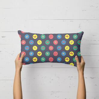 Twister Black Rectangular Cushion - 30x50cm - Soft Touch