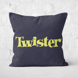 Twister Black Square Cushion - 50x50cm - Eco Friendly