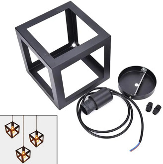 TWISTER.CK Industrial Cube Metal Pendant Light Accessory, Loft Ceiling Lamp for Home, Bar, Cafe Lighting Hanging Light