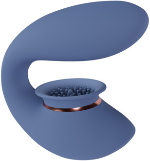 Twitch 3 - Oplaadbare Vibrator en Suction - Blauw/Grijs - Twitch 3 - Oplaadbare Vibrator en Suction - Blauw/Grijs