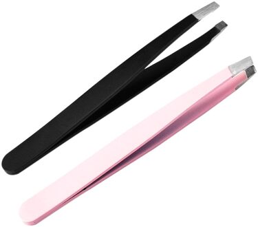 Twizers Pincas Sobrancelha Wenkbrauw Pincet Pinzetta Sopracciglia Plukken Roze Rvs Wenkbrauw Pincet Professionale