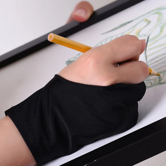 Two-fingers Artist Anti-touch Glove for Drawing Tablet Right and Left Hand Glove Anti-Fouling for ipad Screen board