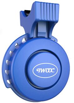 Twooc T-002 Elektrische Fiets Hoorn 110-120 Db Waterdichte 4 Geluid Modi Usb Opladen Elektronische Fietsbel Elektrische Claxon blauw