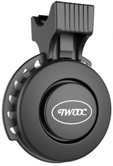Twooc T-002 Elektrische Fiets Hoorn 110-120 Db Waterdichte 4 Geluid Modi Usb Opladen Elektronische Fietsbel Elektrische Claxon zwart