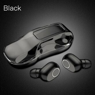 Tws Bluetooth Oortelefoon Bluetooth 5.0 Draadloze Koptelefoon Sport Waterdichte Mini Oordopjes Headsets Met Microfoon Voor Xiaomi Huawei zwart