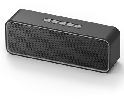 TWS Bluetooth Speaker V5.0 Luidspreker Kolom Bluetooth Soundbar Subwoofer Stereo Ondersteuning tf-kaart FM Outdoor/Auto Speaker Grijs