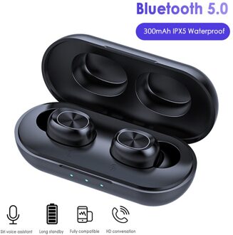 Tws Draadloze Bluetooth 5.0 Koptelefoon Draadloze Hoofdtelefoon 9D Stereo Sport Waterdichte Oordopjes Headsets Met Microfoon