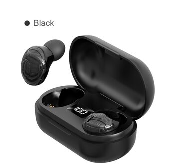 Tws Draadloze Bluetooth Headsets Stereo Hoofdtelefoon Waterdichte Sport Noise Cancelling Oordopjes Mini zwart