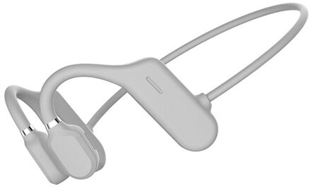 Tws Koptelefoon Met Beengeleiding Koptelefoon Waterdicht Comfortabele Wear Open Oorhaak Licht Gewicht Niet In-Ear Sport grijs