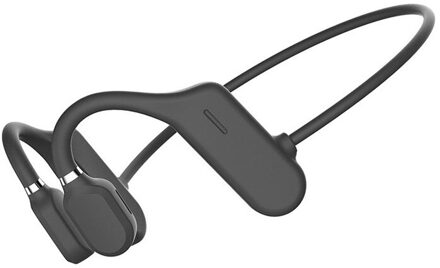 Tws Koptelefoon Met Beengeleiding Koptelefoon Waterdicht Comfortabele Wear Open Oorhaak Licht Gewicht Niet In-Ear Sport zwart