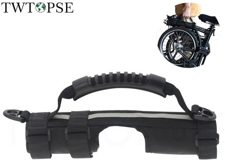 Twtopse Fiets Frame Handvat Carrier Voor Brompton Vouwfiets Duurzaam Schouder Draagriem Riem 3 Zestig Elektrische Scooter