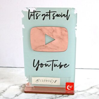 Tx Ins Twitter Facebook Wifi Douche 3Mm Acryl Goud Spiegel Sociale Media Teken Business Teken Voor winkel Decoratie UTUBEE