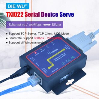 TXI022 Ethernet to RS232 Hub Device Server Converter dapter TCP/RTU/UDP Converter AU plug