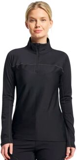 Txlite Base Half Zip Fleecetrui Dames Zwart - L