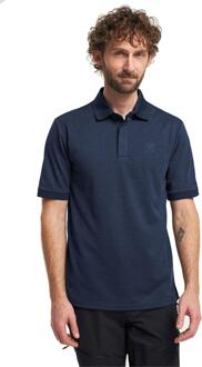 TXlite Melange polo heren Donkerblauw - XXL