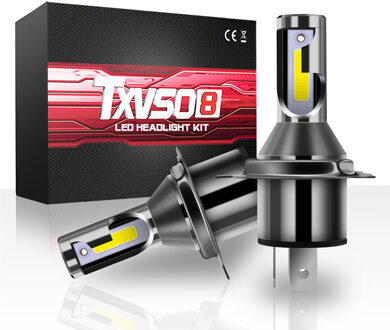 TXVSO8 Diode Lamp H4 Led Koplampen Voor Auto Mini 9003/HB2 Hi/Lo Universele Auto Cob 6000K Licht 55W/Lamp 26000LM 자동차 Led