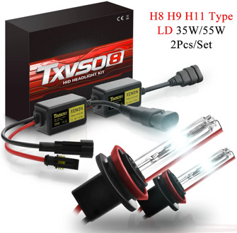 TXVSO8 H8 H9 H11 Type Xenon Headlight Kits 110W HID Car Headlamp Kit 2Pcs 55W HID Bulbs With Ballast 6000K 8000K For Jeep KIA
