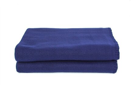 Txz 170*130 Draagbare Outdoor Camping Fleece Deken Ultralichte Kamp Tent Bed Slaapzak Dubbele Fluwelen Deken voor Reizen marine blauw